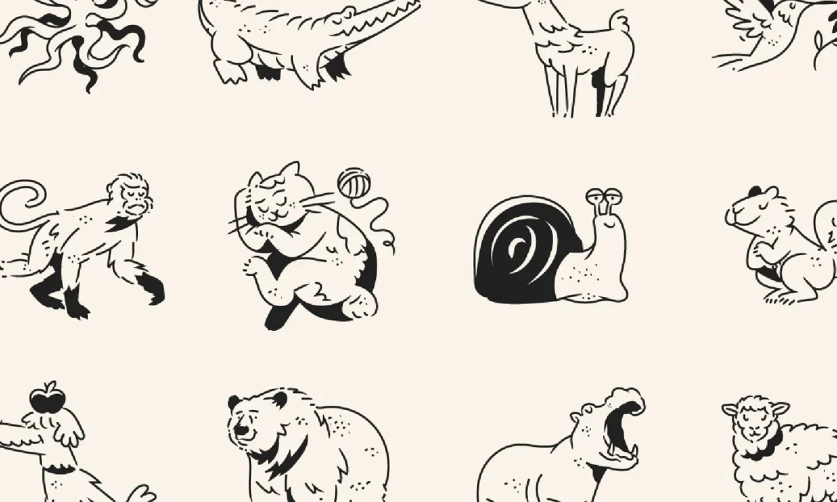 Drawink Animals Illustrations Getillustrations Collection Features Clean Line Art for Modern Design