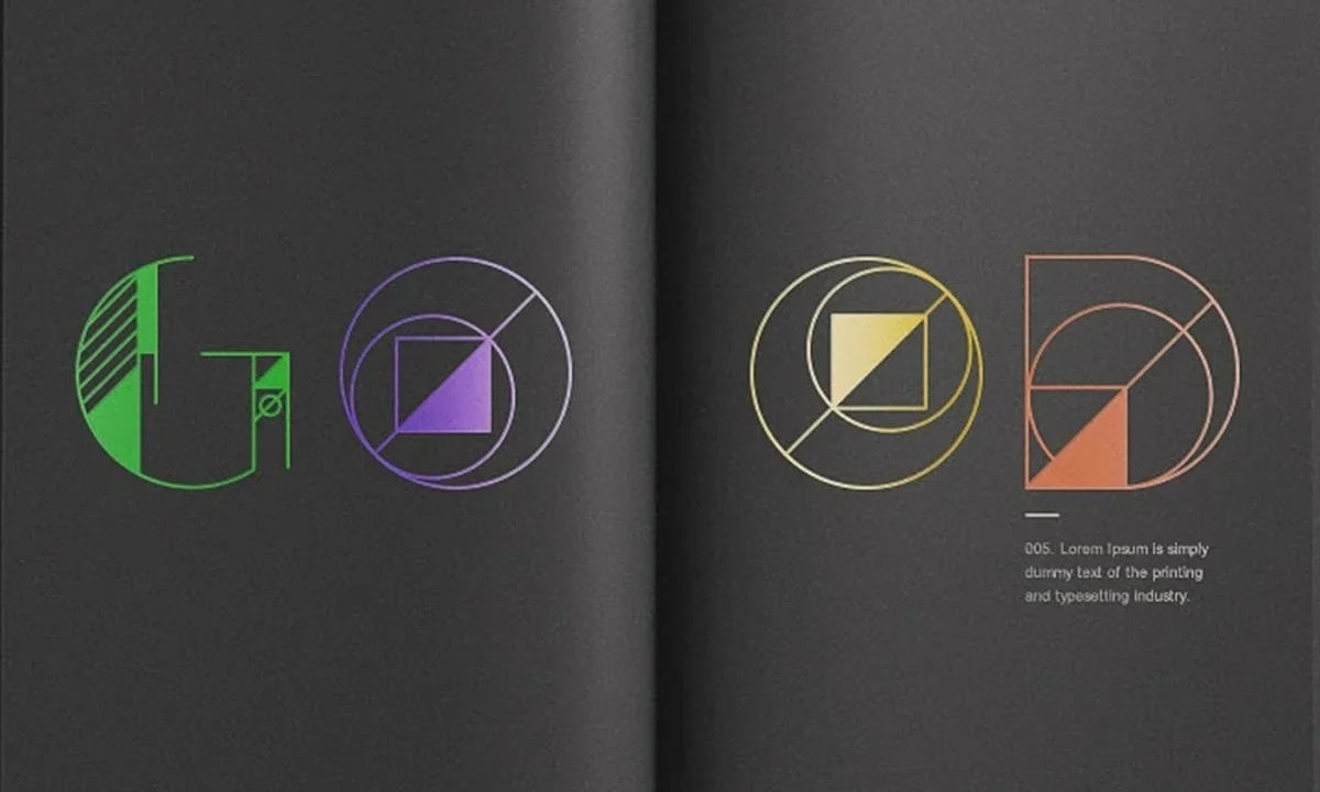 Exploring the Mathematical Grid and Geometric Construction of the GEOM Typography Design Project by Danilo Gusmão Silveira.