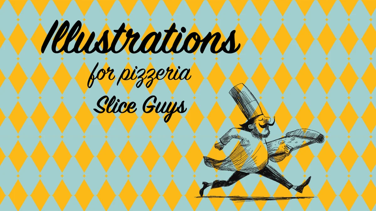 Jeanne Nazinian Designs Bold Retro Branding for Slice Guys