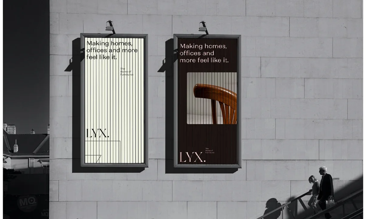 LYX: Muhammad Abu Bakr Unveils Refined Interior and Furniture Branding Identity Rooted in Editorial Typography and Natural Aesthetics