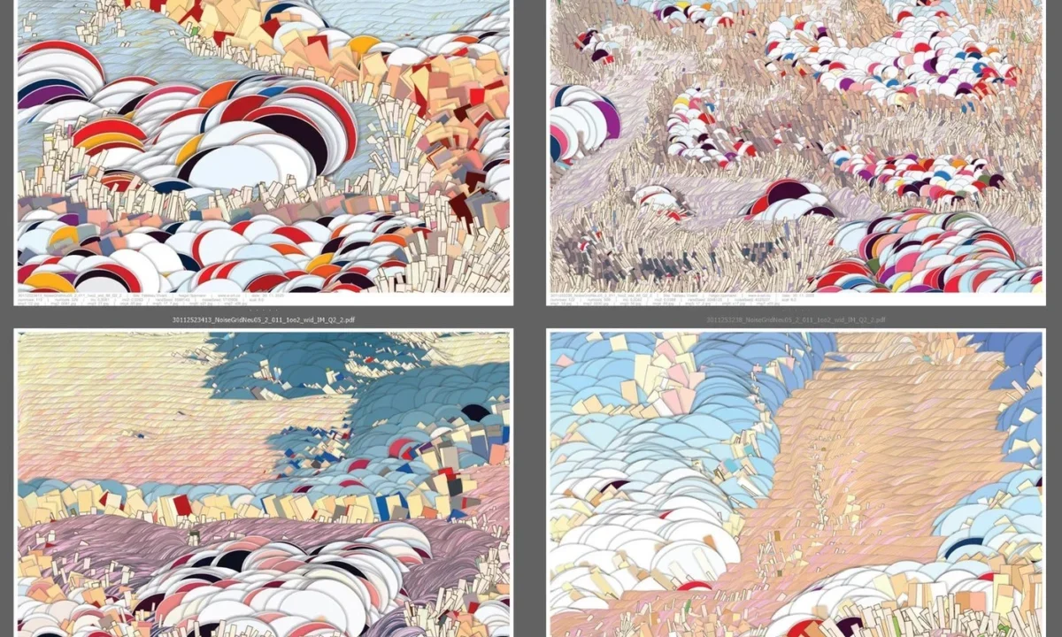 Noise-Scape 2025: Holger Lippmann Uses Noise Algorithms and Layered Matrices to Generate Digital Terrains Inspired by Suburban Landscapes.
