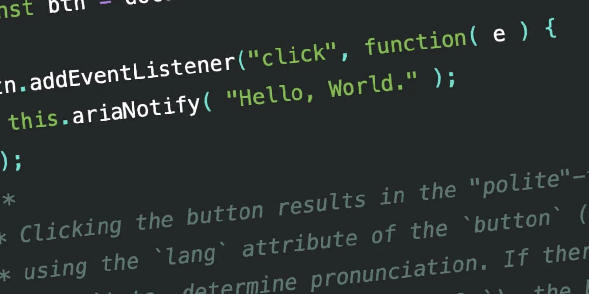 The Introduction of ariaNotify(): A Paradigm Shift in Web Accessibility Communication
