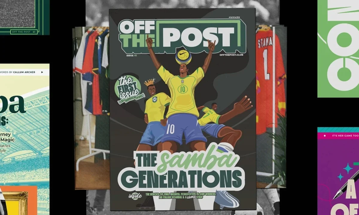Estúdio Drama and Laís Zanocco Redefine Sports Journalism with Groundbreaking Editorial Design for Off The Post Magazine.