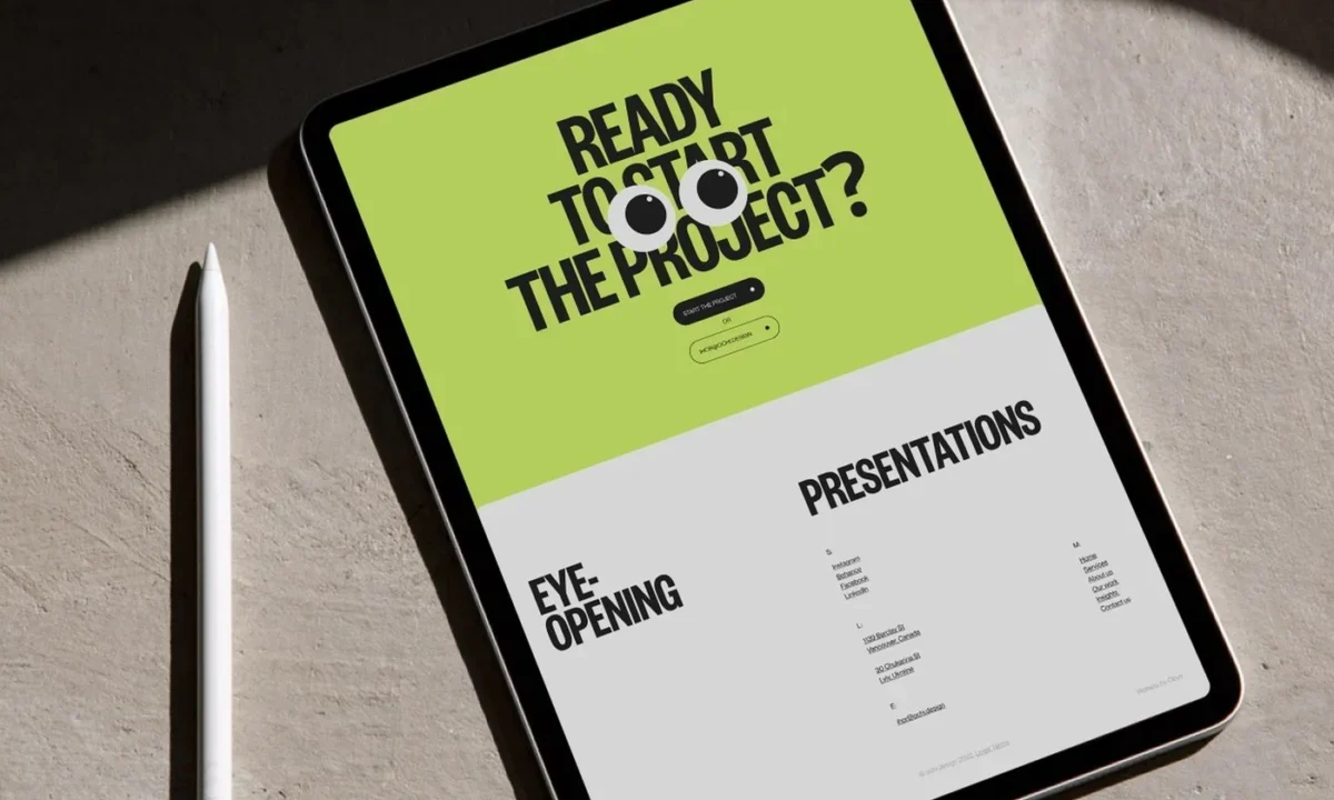 Obys Agency Unveils Innovative Slide-Driven Web Design for Ochi, Integrating Condensed Grotesque Typography and Striking Chartreuse Palette.