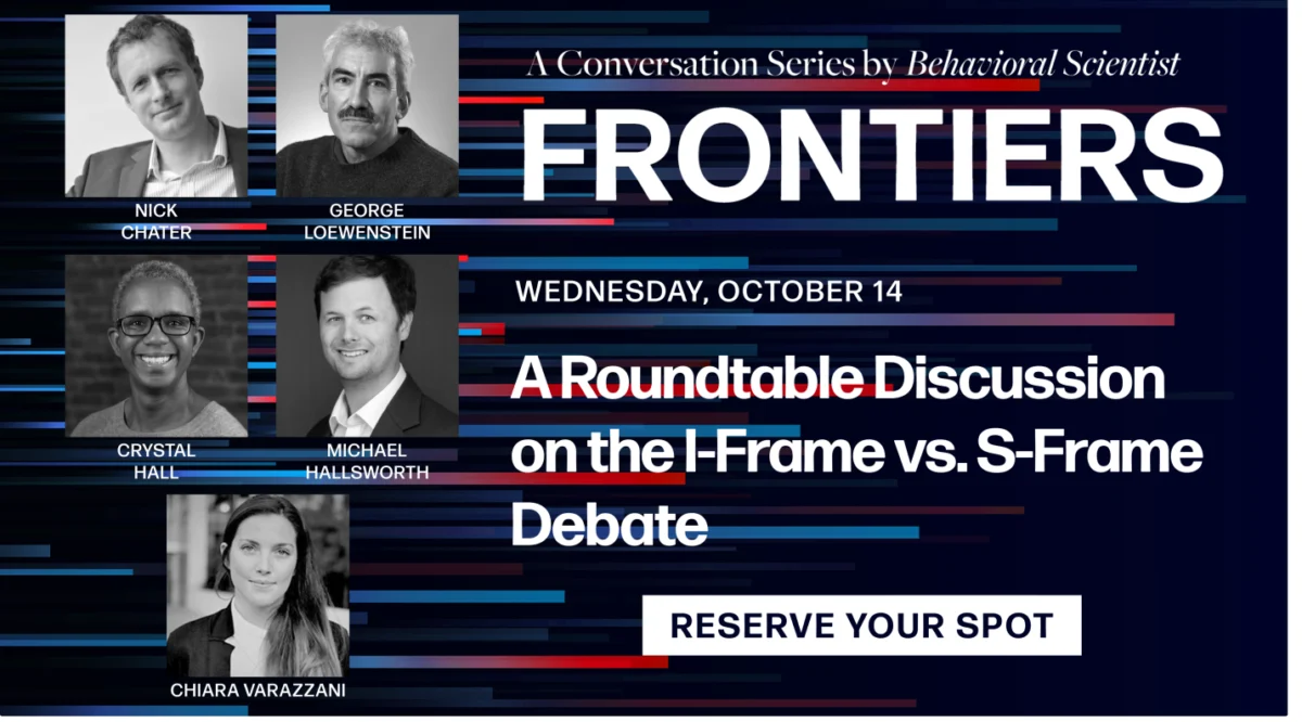 The Frontiers Conversations Series: Navigating the I-Frame vs. S-Frame Debate in Applied Behavioral Science